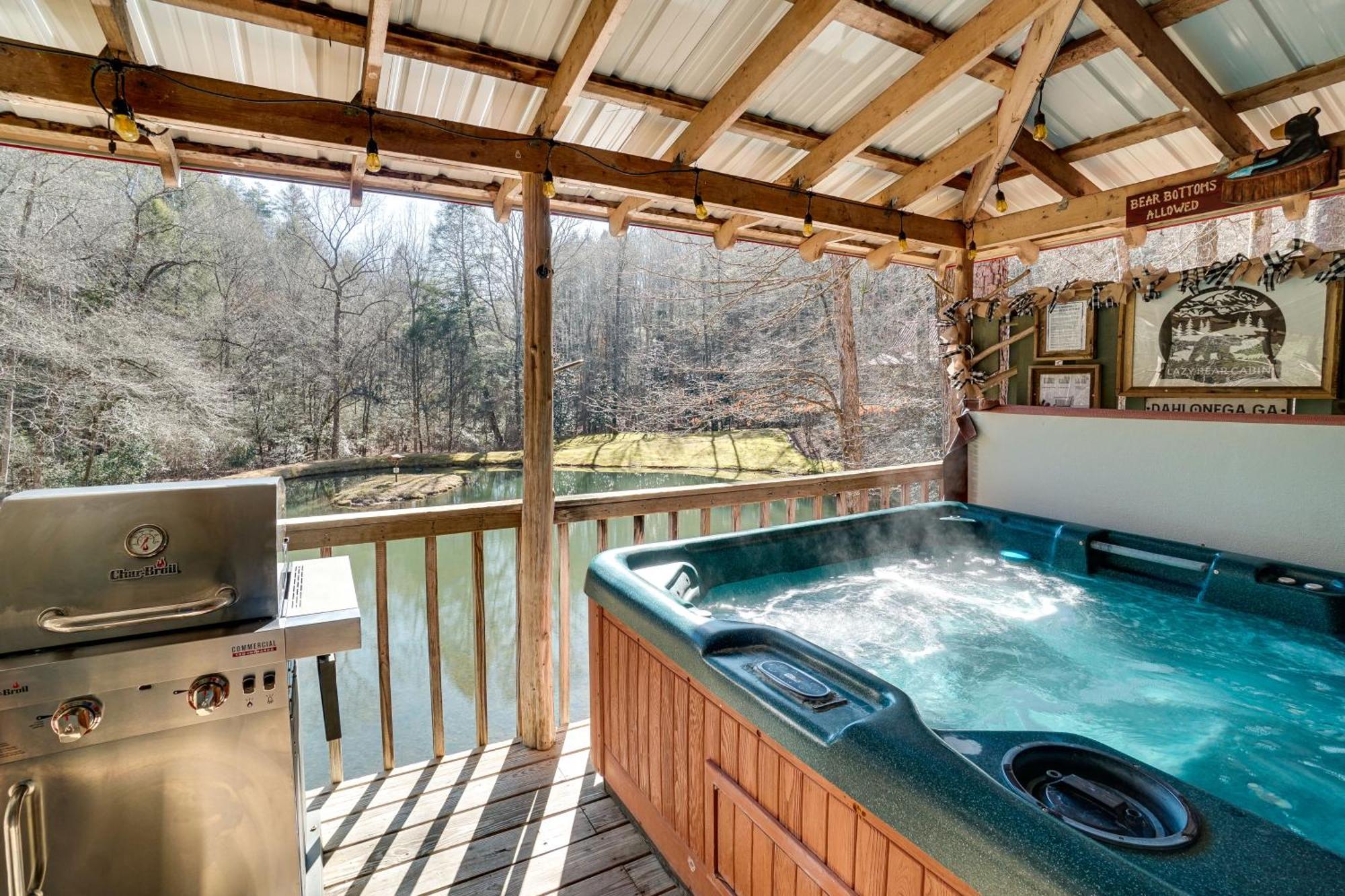 Secluded Family Retreat In Dahlonega With Hot Tub! Villa Exteriör bild
