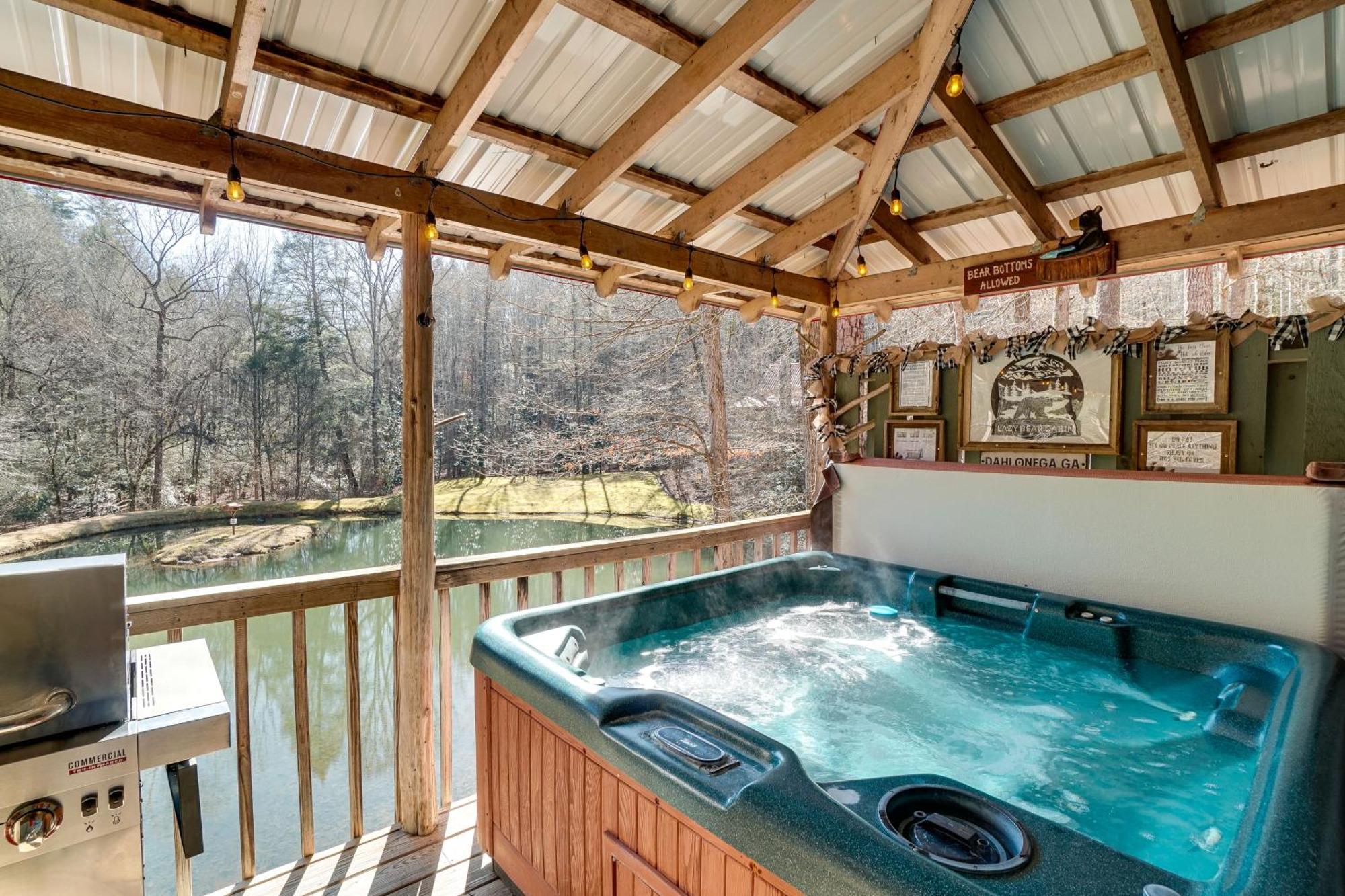 Secluded Family Retreat In Dahlonega With Hot Tub! Villa Exteriör bild