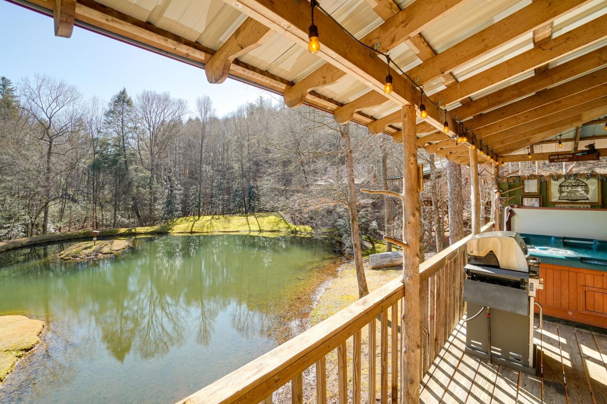 Secluded Family Retreat In Dahlonega With Hot Tub! Villa Exteriör bild