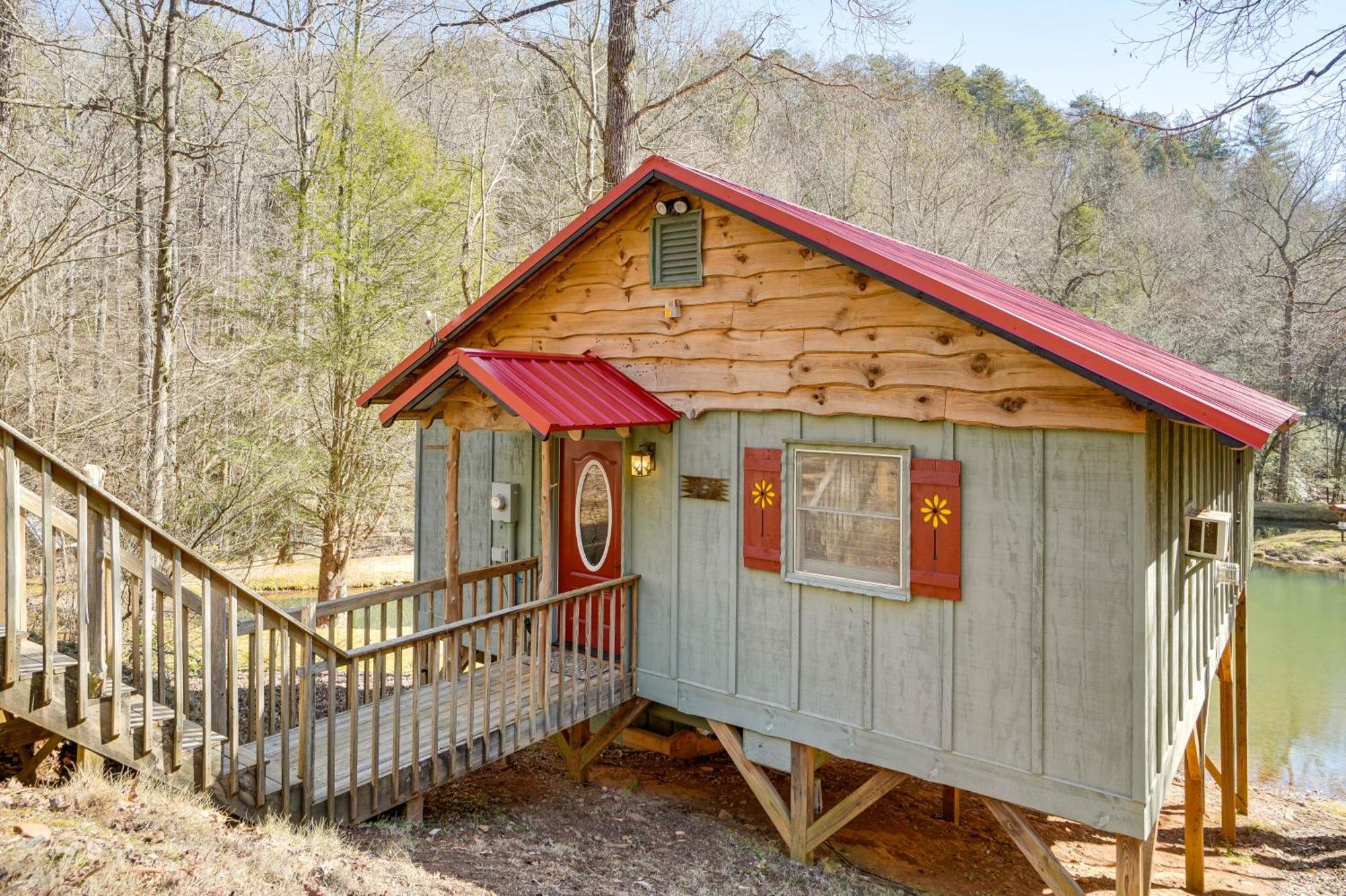 Secluded Family Retreat In Dahlonega With Hot Tub! Villa Exteriör bild